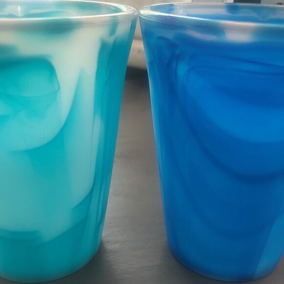 goSili reusable silicone Ocean Cups, straws and Ocean lids and straws bundle - Picture 12 of 15